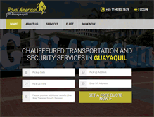 Tablet Screenshot of limoserviceguayaquil.com